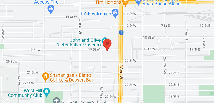 map of 251 19th ST W